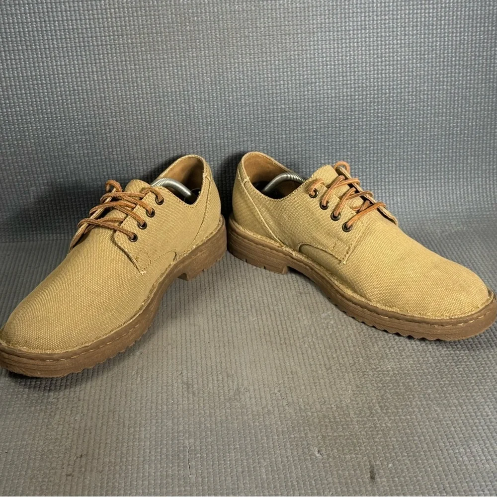 Born Men’s Samson Tan Canvas‎ Oxford Lace Up Sneakers Size 12 US 45 EU